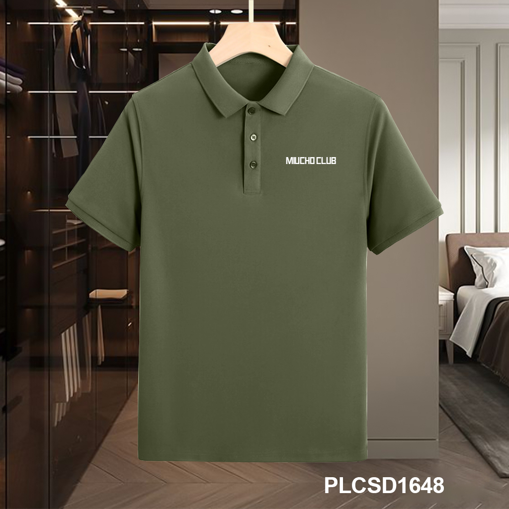 Áo polo nam form vừa vải cá sấu đứng form PLCSD1648 Miucho Iconic in typography_thumbnail_3
