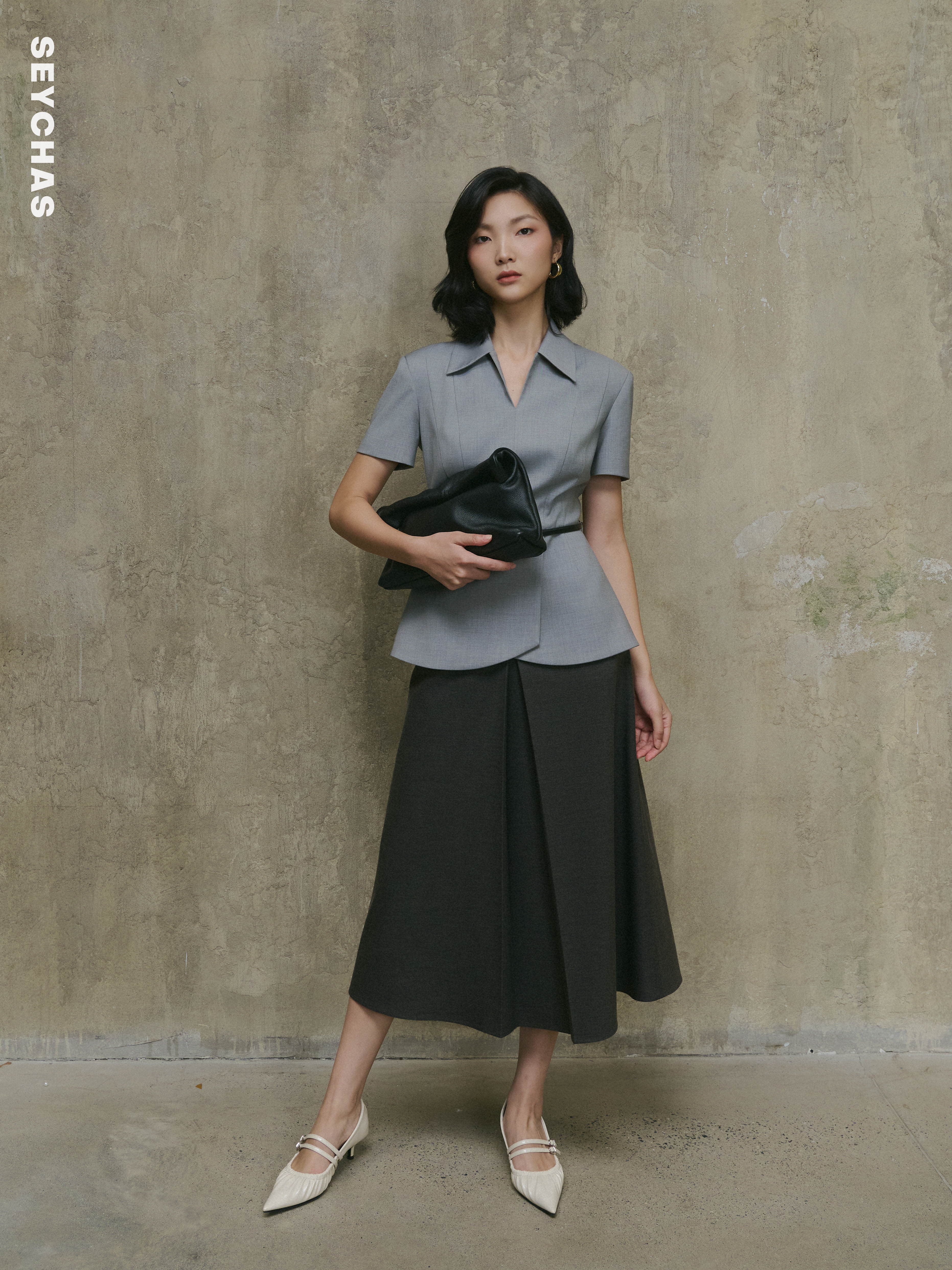 ESSINA PEPLUM- Light grey_thumbnail_1