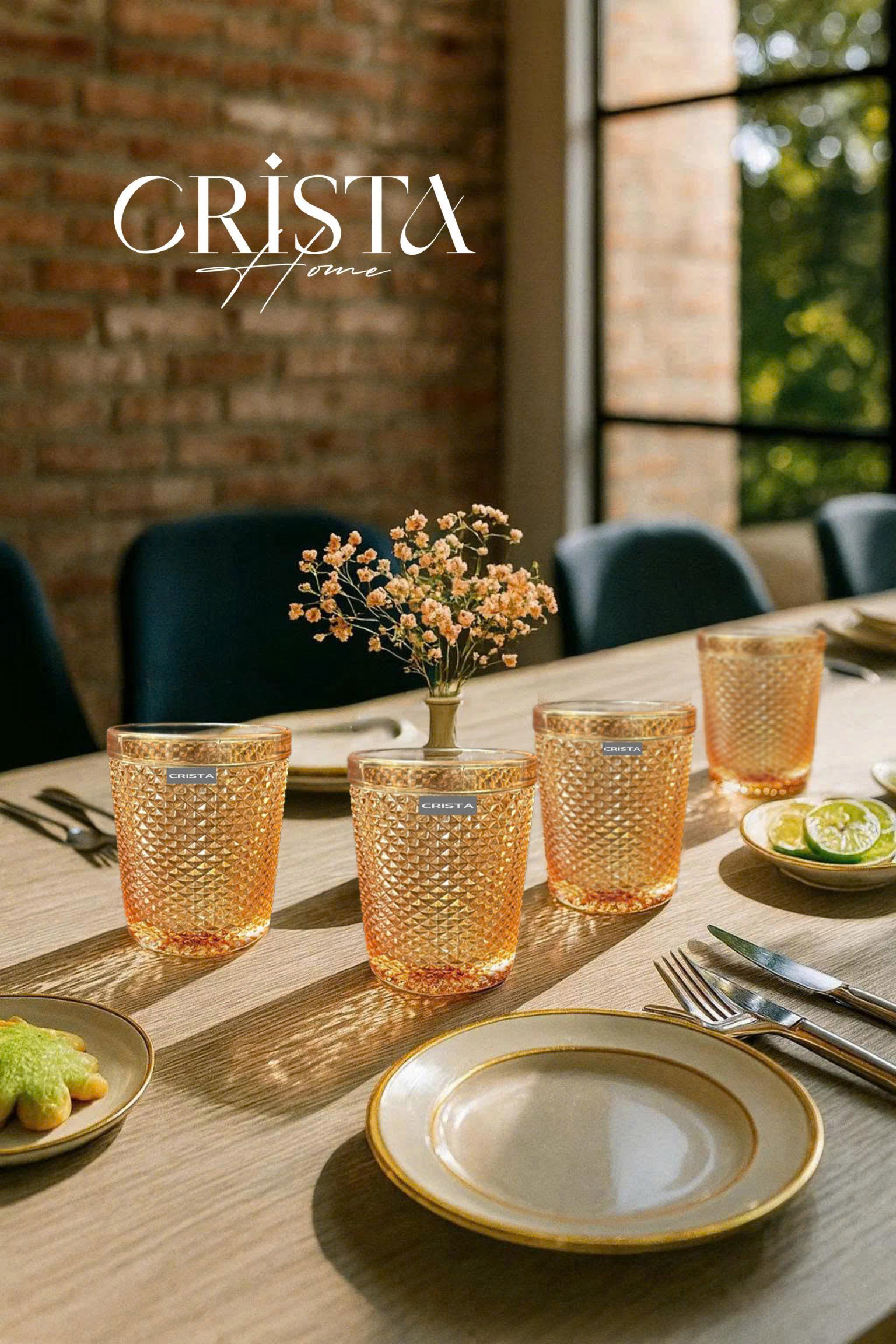 Bộ 4 cốc thủy tinh CRISTA HOME  vân kim cương 300ml_thumbnail_33