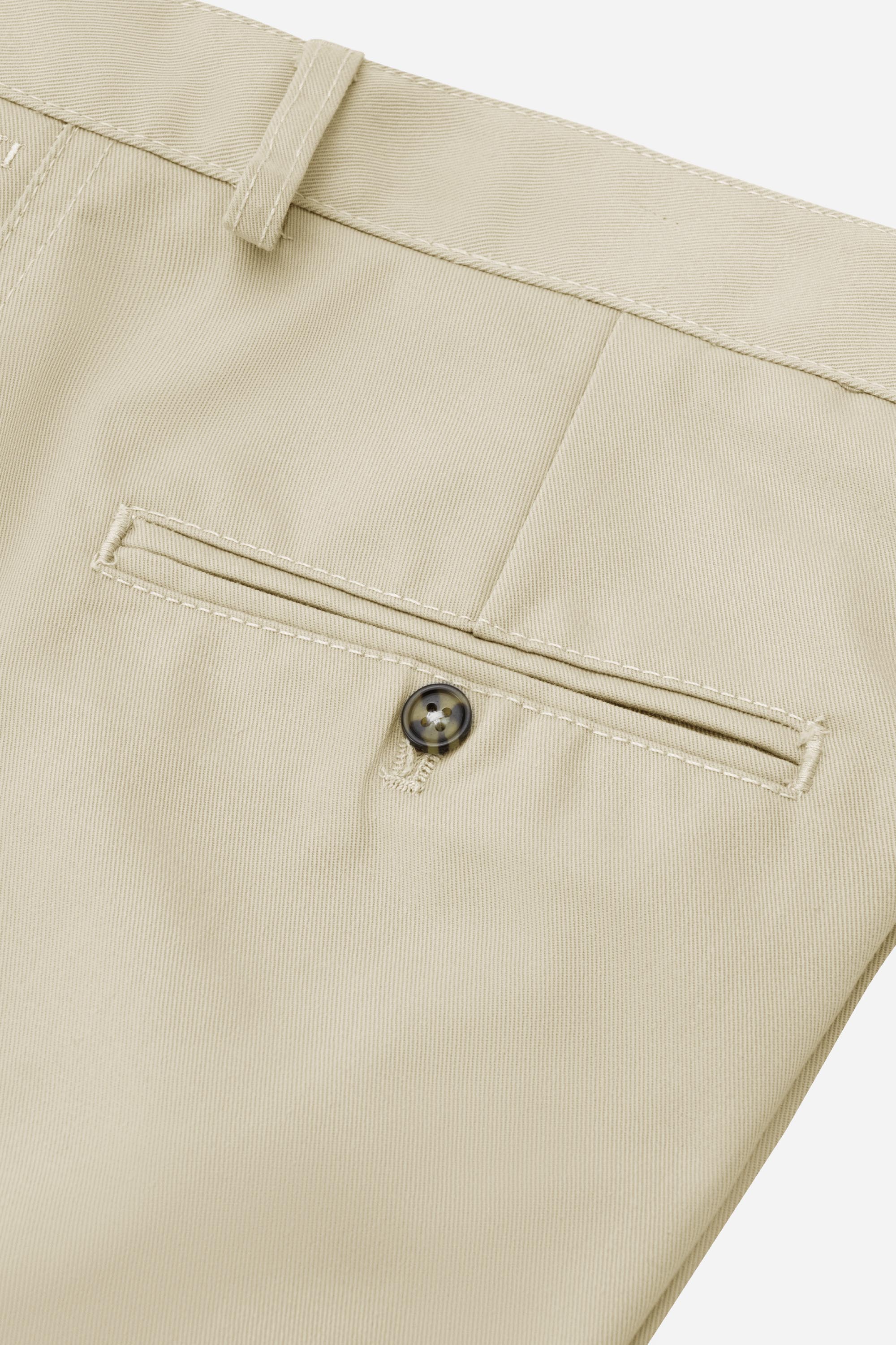 Quần Kaki Thô 2 Li Nam Trung Niên ANCHI Phom Suông Ống Rộng Màu Vàng Nhạt_thumbnail_7