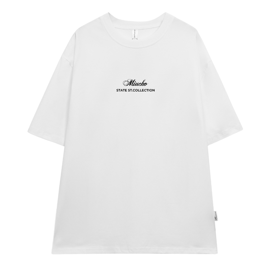 Áo thun nam form rộng ATD288 Miucho Man cotton cổ tròn in typography_thumbnail_0