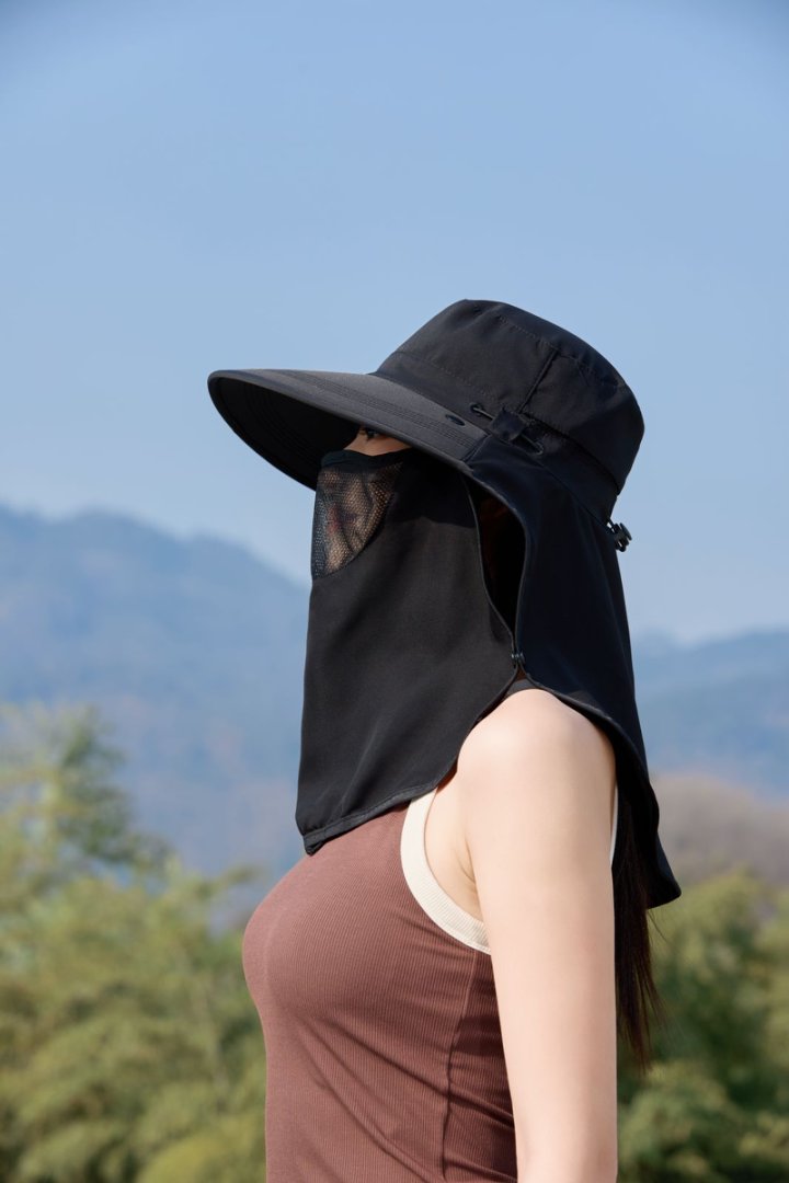 Mũ bucket Golf Hàn Quốc có che gáy & che mặt dành cho nữ HZ2515_thumbnail_2