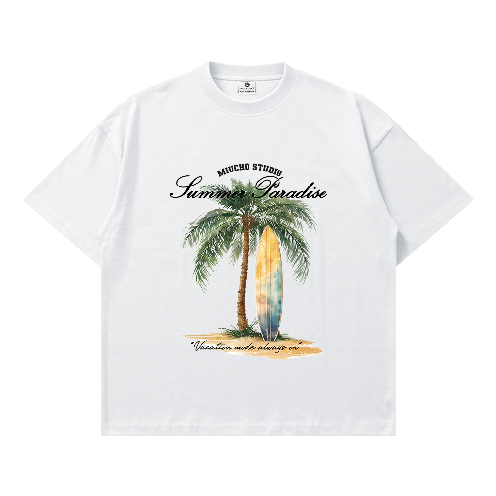 Áo thun boxy nam nữ du lịch hè biển Miucho 3467_thumbnail_0