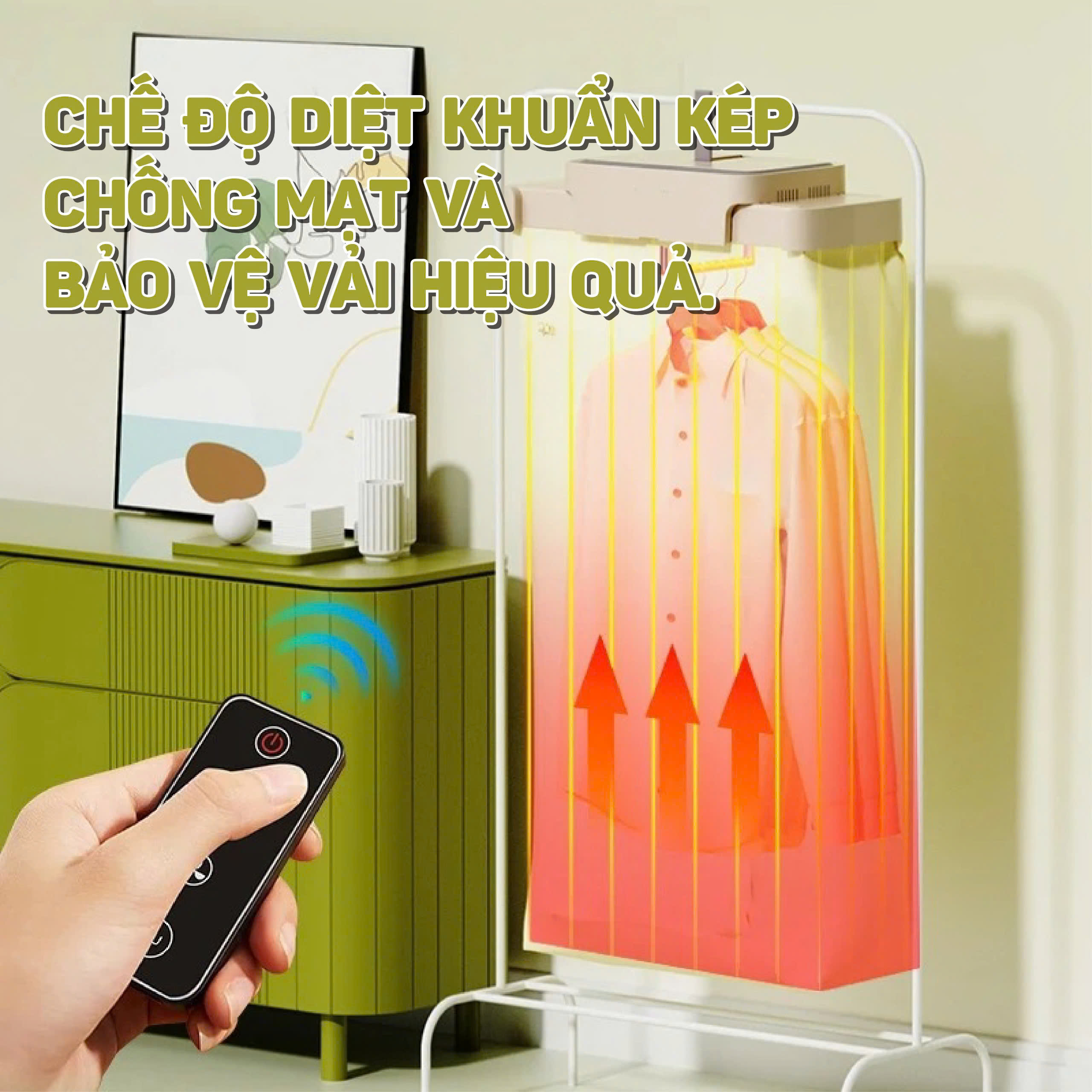 Máy Sấy Quần Áo Gấp Gọn TẶNG MIẾNG GIẶT HH02_thumbnail_4