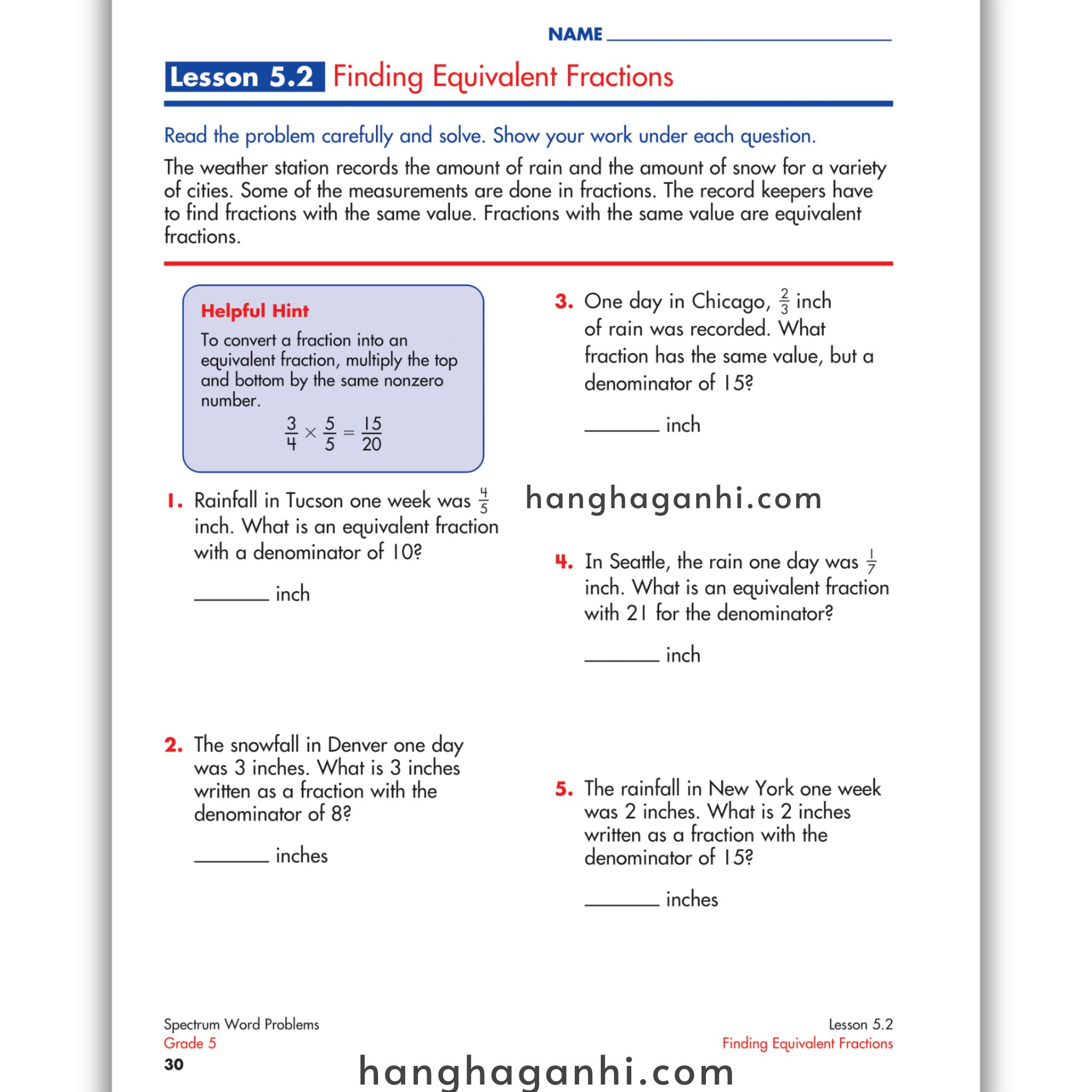 Sách Spectrum Word Problems Workbook Grade 5_thumbnail_4
