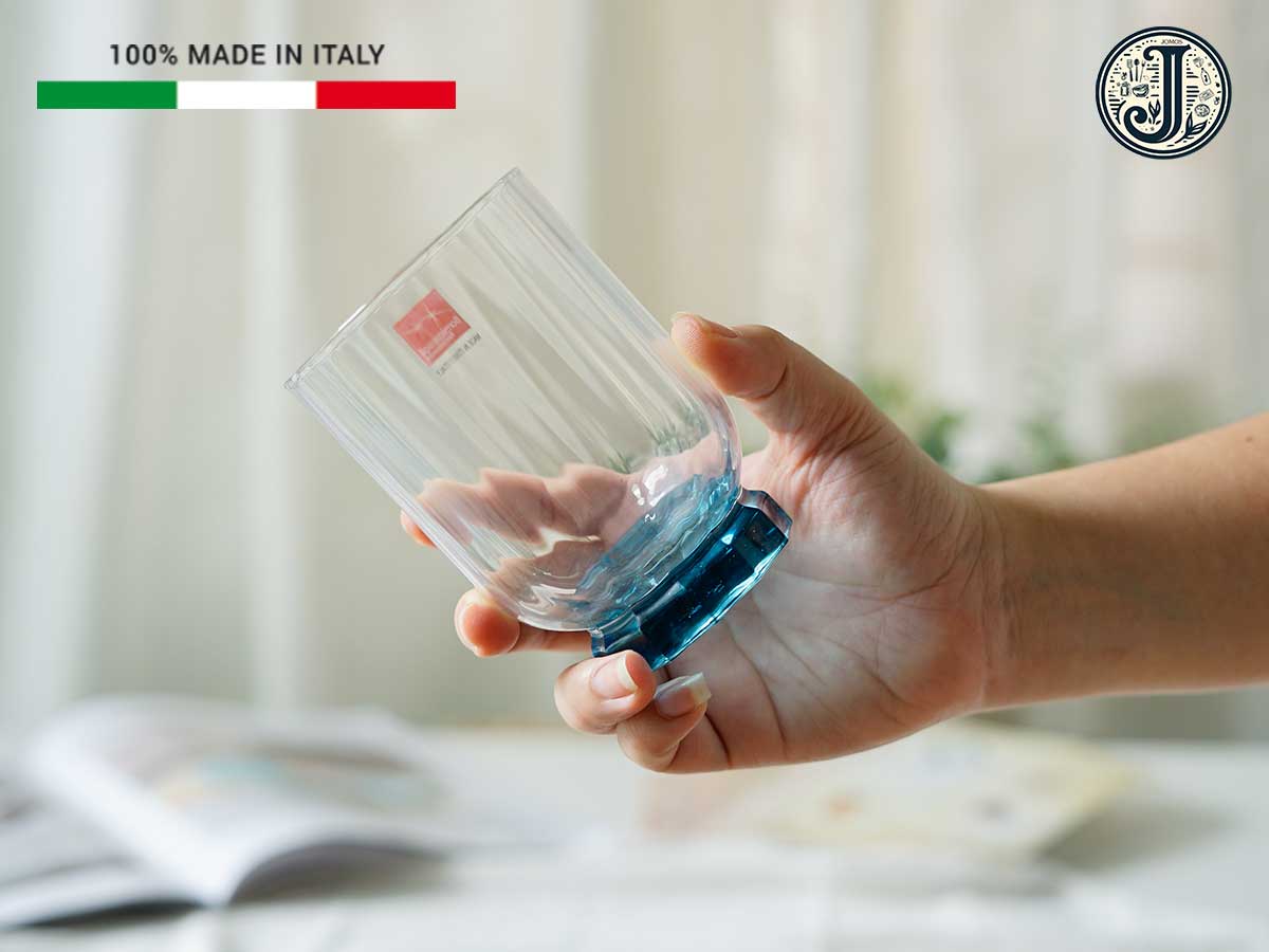 Ly thủy tinh 375ml Florian cao cấp sang trọng đáy màu xanh J000200_thumbnail_1