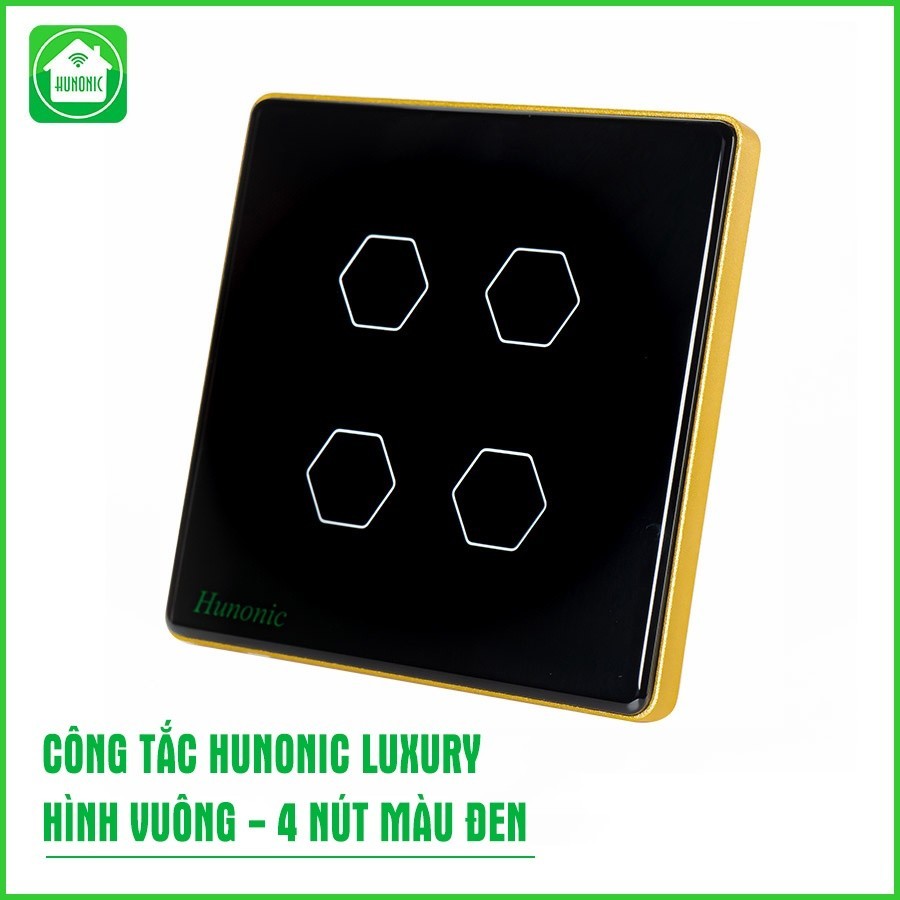 Công Tắc Cảm Ứng Hunonic (Luxury Hình Vuông) Điều Khiển Từ Xa Bằng Điện Thoại_thumbnail_3