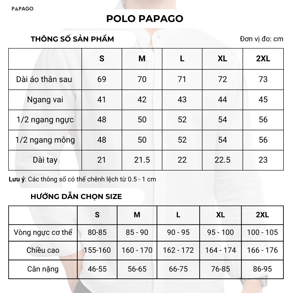 Áo polo PAPAGO cổ sơ mi ép cao cấp, polo trung niên sang trọng form rộng thoải mái - P25PLKN002_thumbnail_9