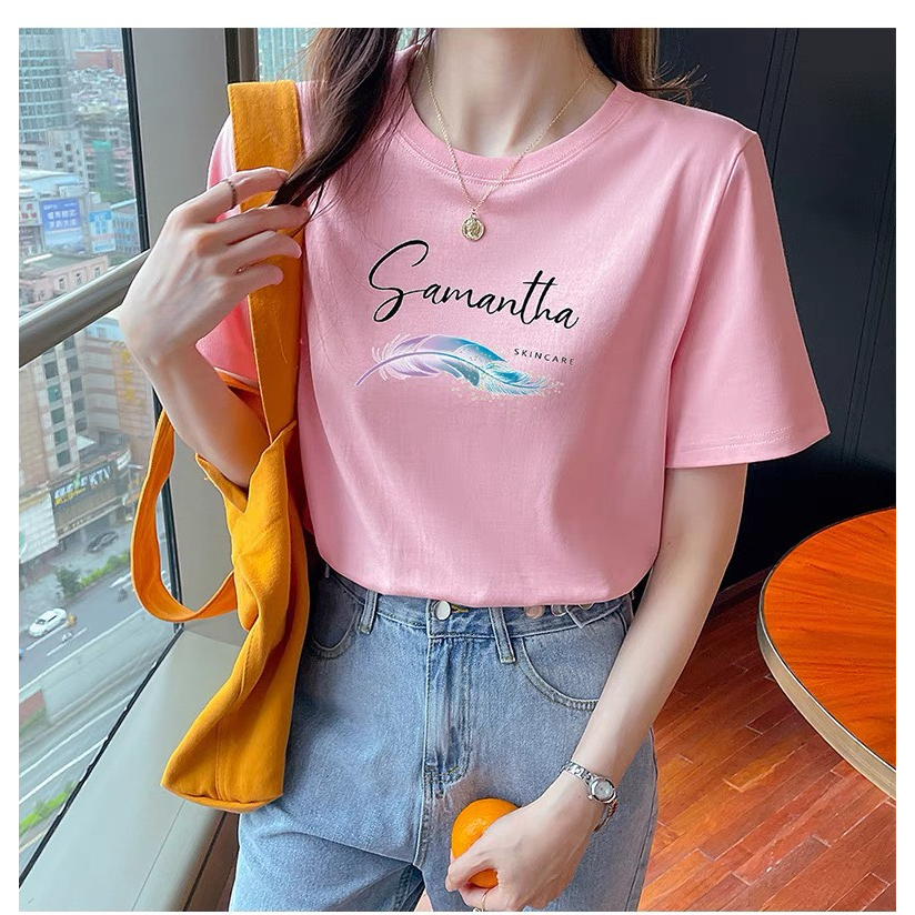 [Form Rộng] Áo phông nữ in hình Lông vũ nhiều mẫu - LOZA CT6265_thumbnail_3