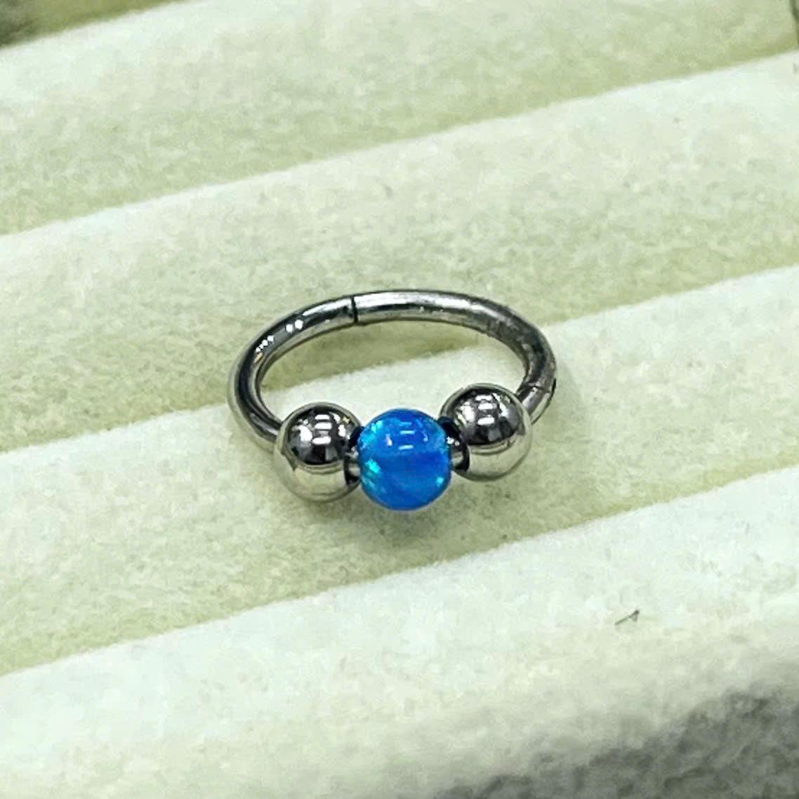 bật khớp hai bi opal xanh biển 8mm đeo daith cánh mũi septum_thumbnail_3
