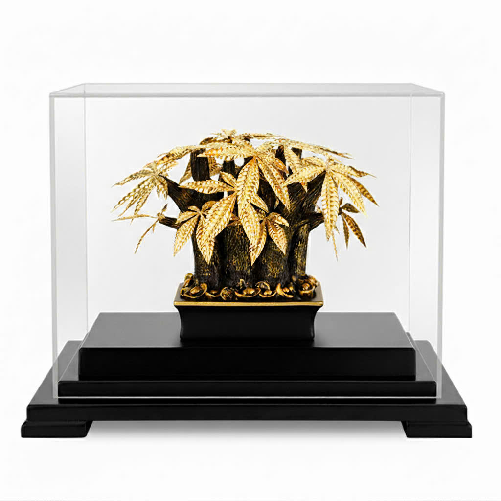 Cây kim ngân mạ vàng 24k quà tặng cao cấp _thumbnail_5