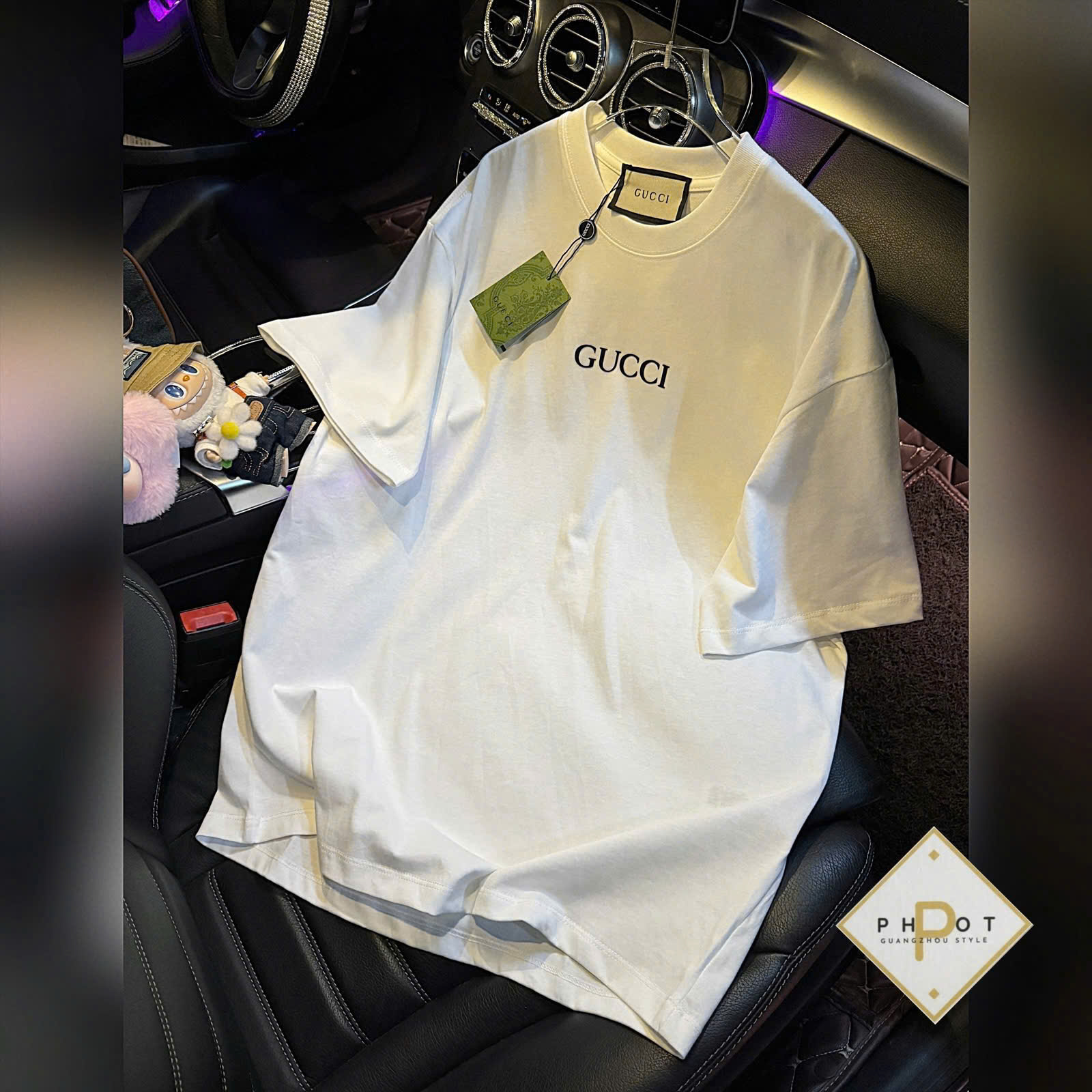 Phông GUCCI vt 2 màu: đen, 