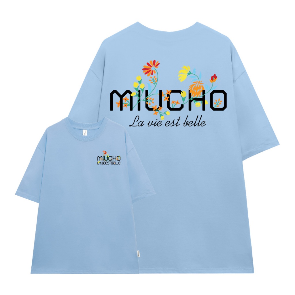 Áo thun form rộng unisex local brand ATD1078 Miucho tay lỡ cổ tròn in mix_thumbnail_10