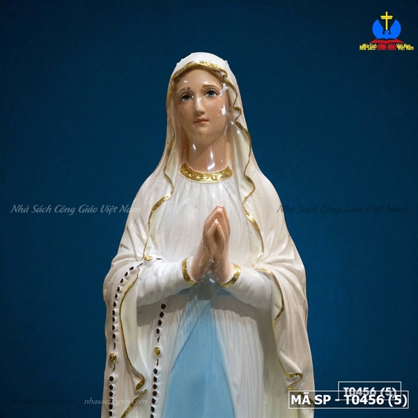 Đức Mẹ Lộ Đức mẫu Pháp 50cm sơn cao cấp dát vàng_thumbnail_2