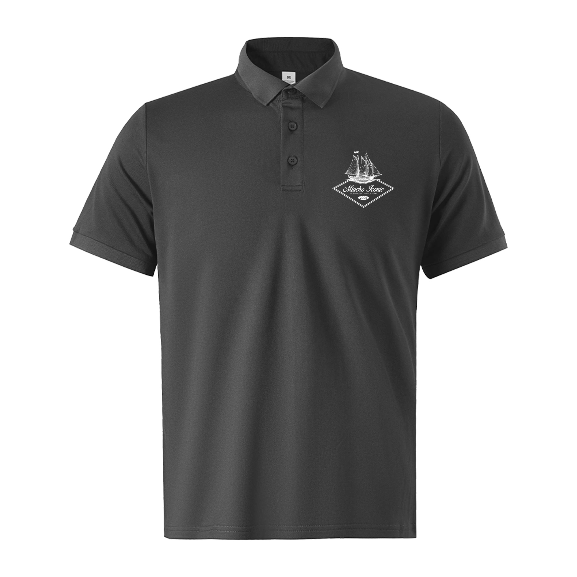 Áo polo nam trẻ trung form vừa PLCSD2393 Miucho Iconic vải cá sấu thoáng mát cổ trụ in mix_thumbnail_10