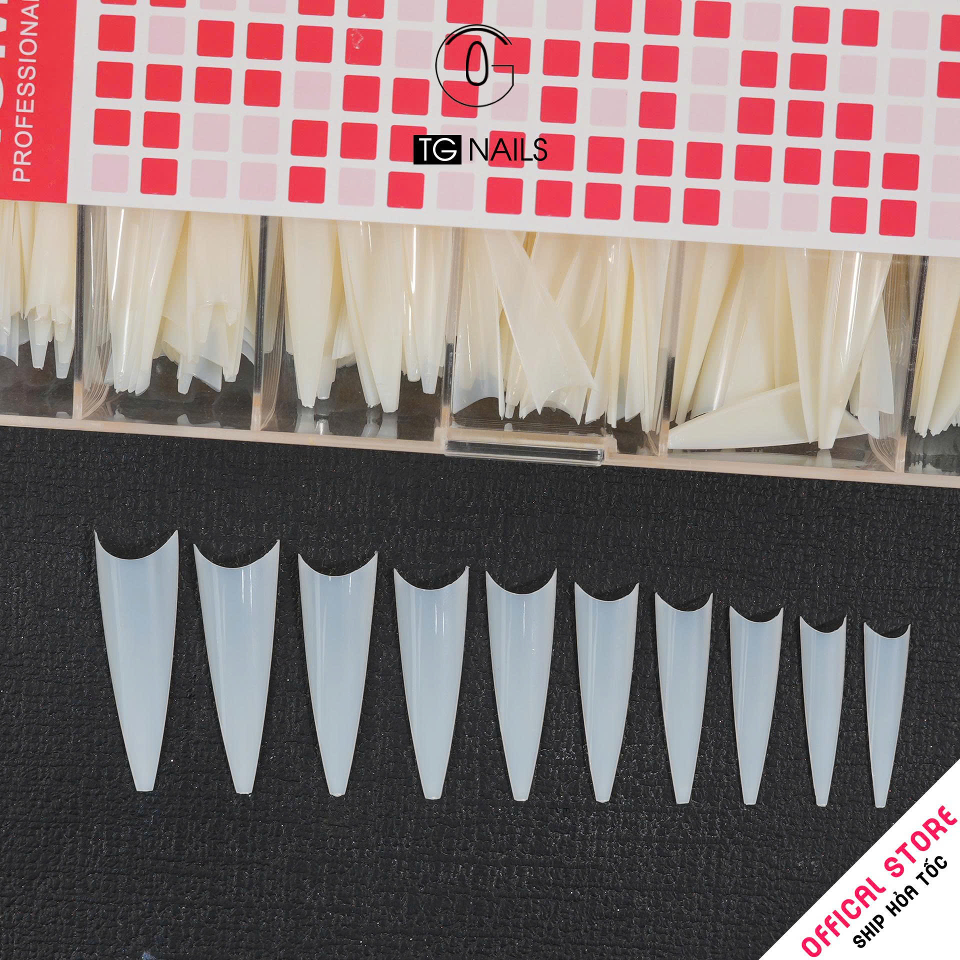 Móng nối nhọn dài nhám HSM size từ 0-10_thumbnail_3