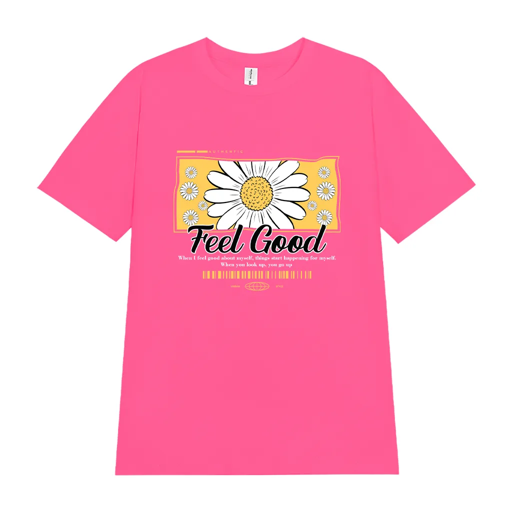 Áo thun nữ form vừa Feel Good 2536 Miucho Chic tay ngắn cổ tròn vải cotton cao cấp thoáng mát in mix_thumbnail_9