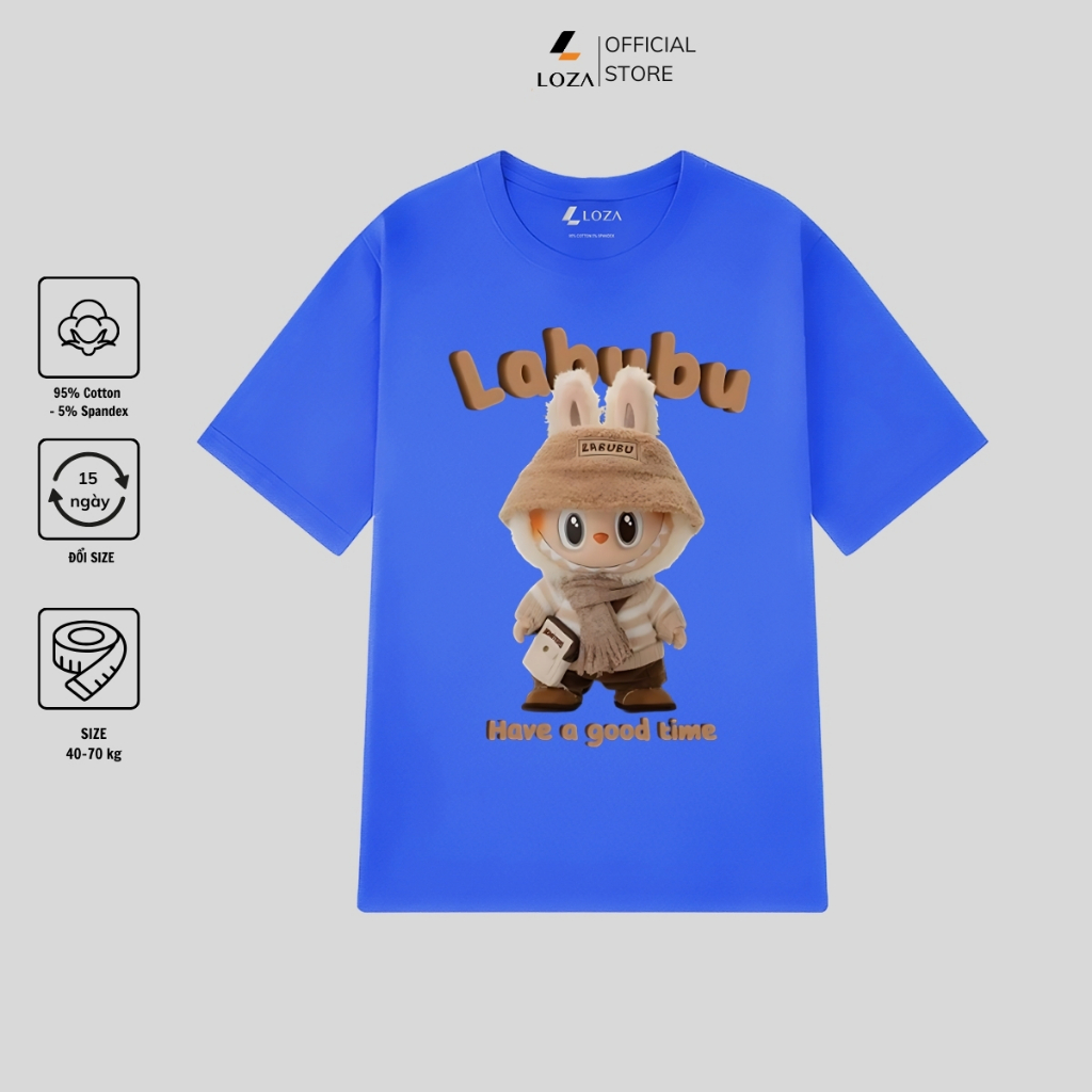[Form Rộng] Áo thun nữ in hình Labubu nhiều mẫu - Áo phông nữ dáng rộng Loza - G0195_thumbnail_13
