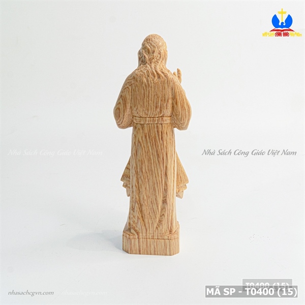 Tượng Chúa thương xót 15cm gỗ Pơmu_thumbnail_1
