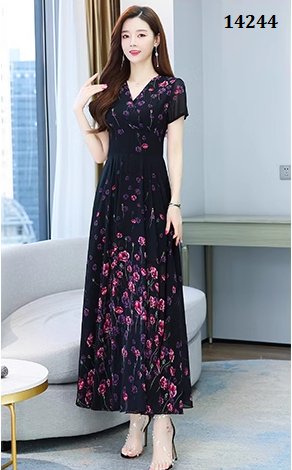 14244-Đầm dài in hoa hồng nhí (voan, lót)_thumbnail_0