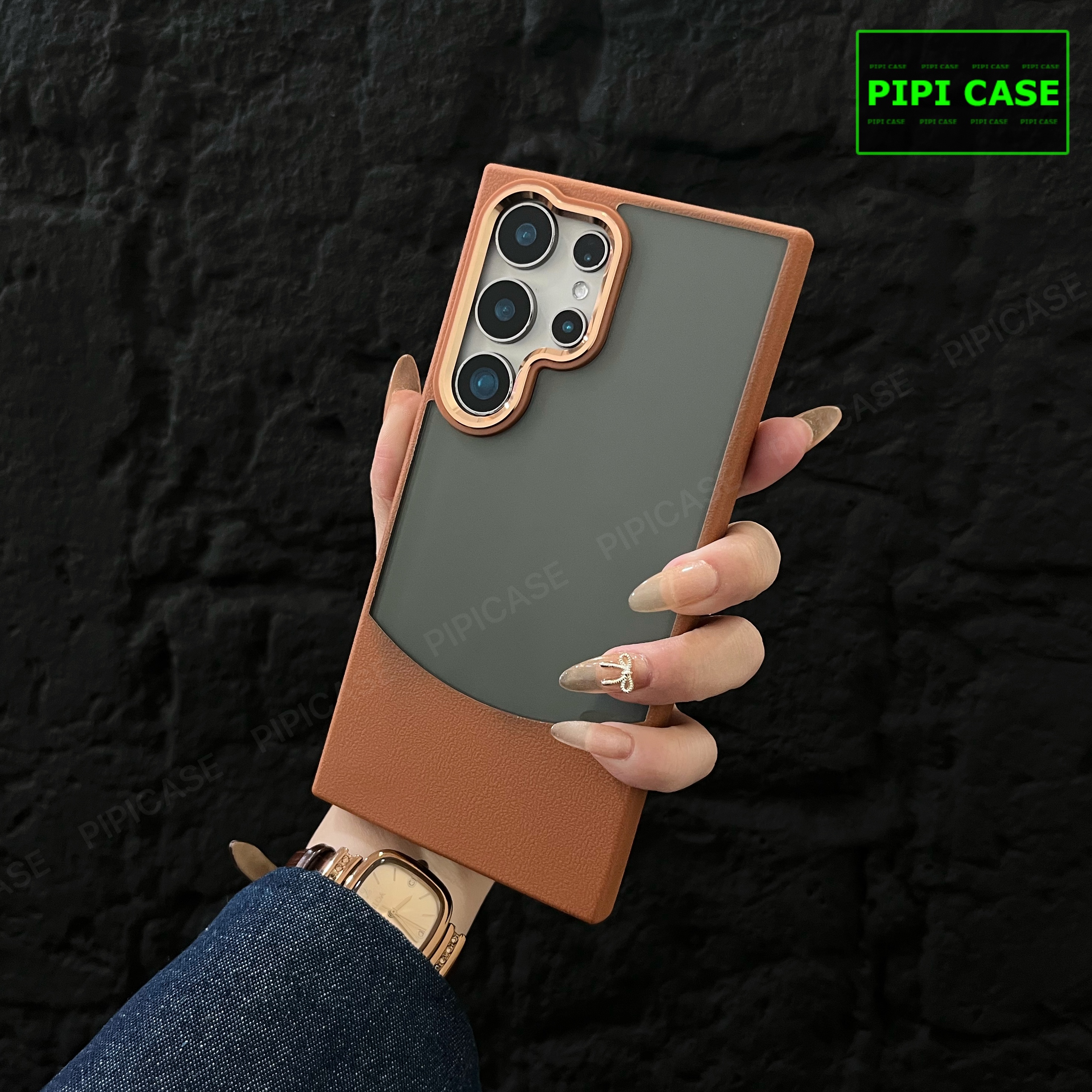 Ốp Lưng Samsung S25 Ultra 5G - Richy - Nâu