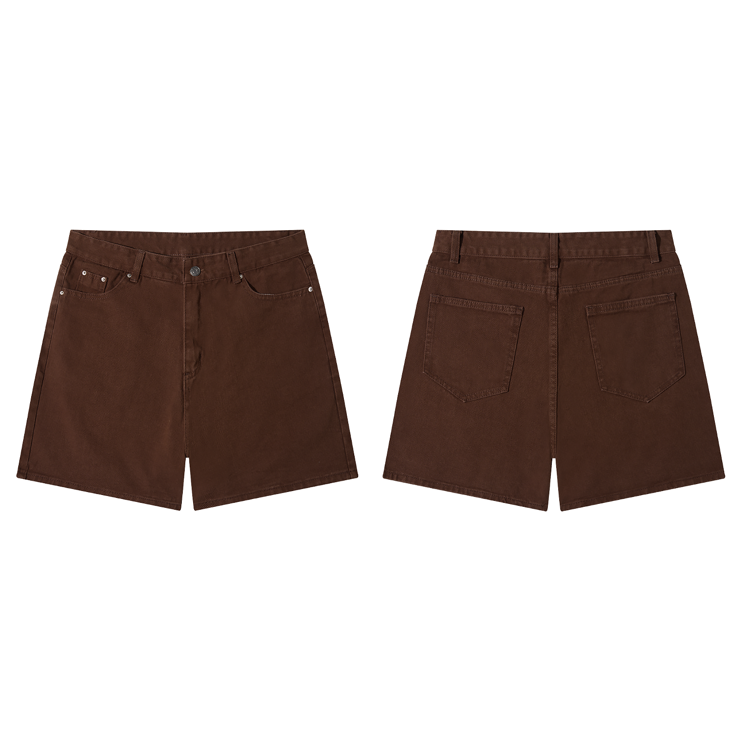 Short jean trên gối MORA màu bò cao bồi_thumbnail_1