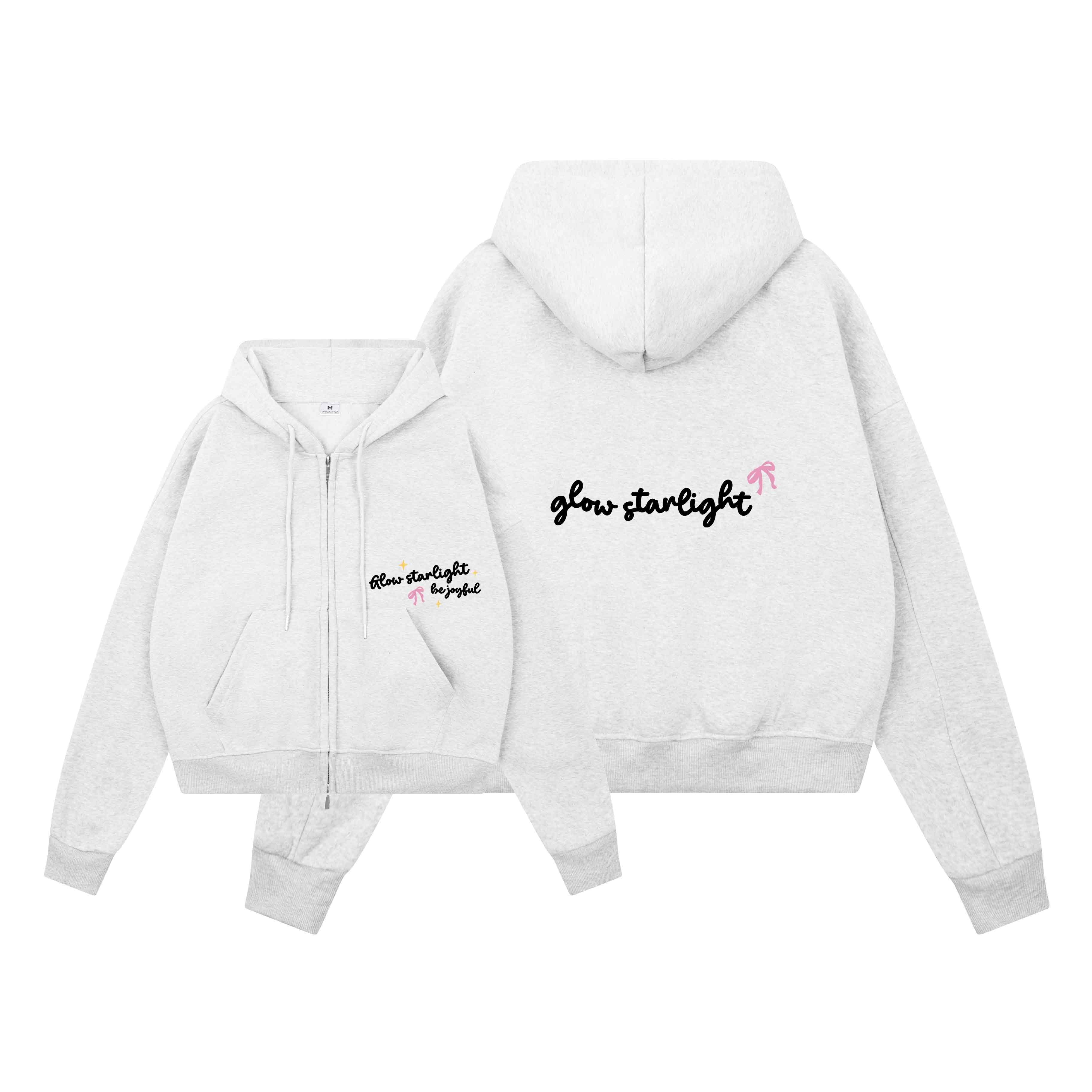 Áo hoodie zip form boxy in chữ 2630 Miucho chất vải nỉ 2 da cao cấp thoáng mát có nón in mix_thumbnail_0