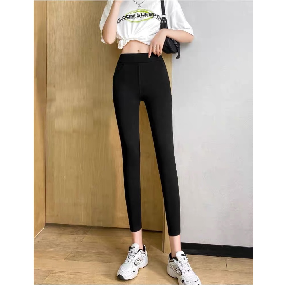 Quần legging nữ cạp cao có túi chất liệu umi co giãn 4 chiều - Loza LQ103200_thumbnail_3