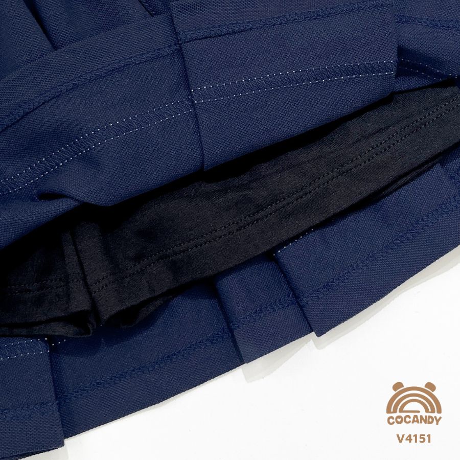 Váy XANH THAN phối viền TRẮNG 2 nơ_thumbnail_3