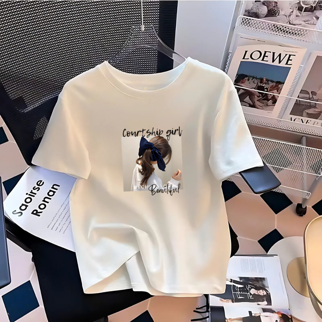 Áo phông nữ form vừa chất liệu thun cotton 4 chiều - LOZA G0259_thumbnail_7