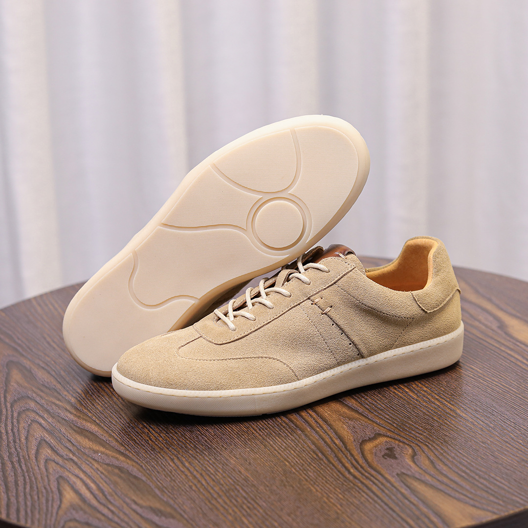 Giày Nam Retro Da Bò Lớp Đầu Tiên – Da Lộn Nubuck Mờ – Cổ Thấp Thời Trang, Nhẹ Sang Trọng – Giày Casual Forrest Gump 2025_thumbnail_14