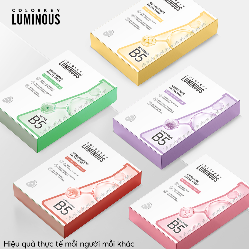 [COLORKEY] Mặt nạ Colorkey Luminous Vitamin B5 Facial Mask 25ml
