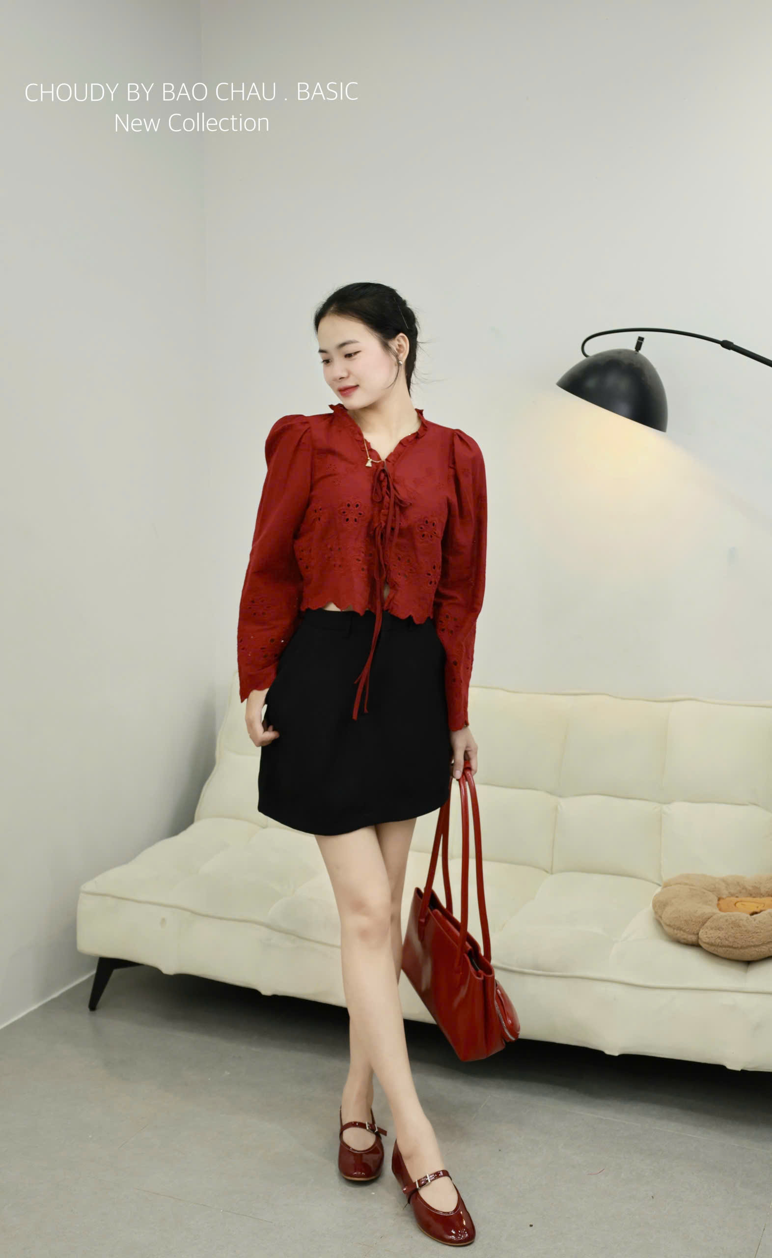 SALE U268 ÁO ĐỤC LỖ ĐỎ_thumbnail_5