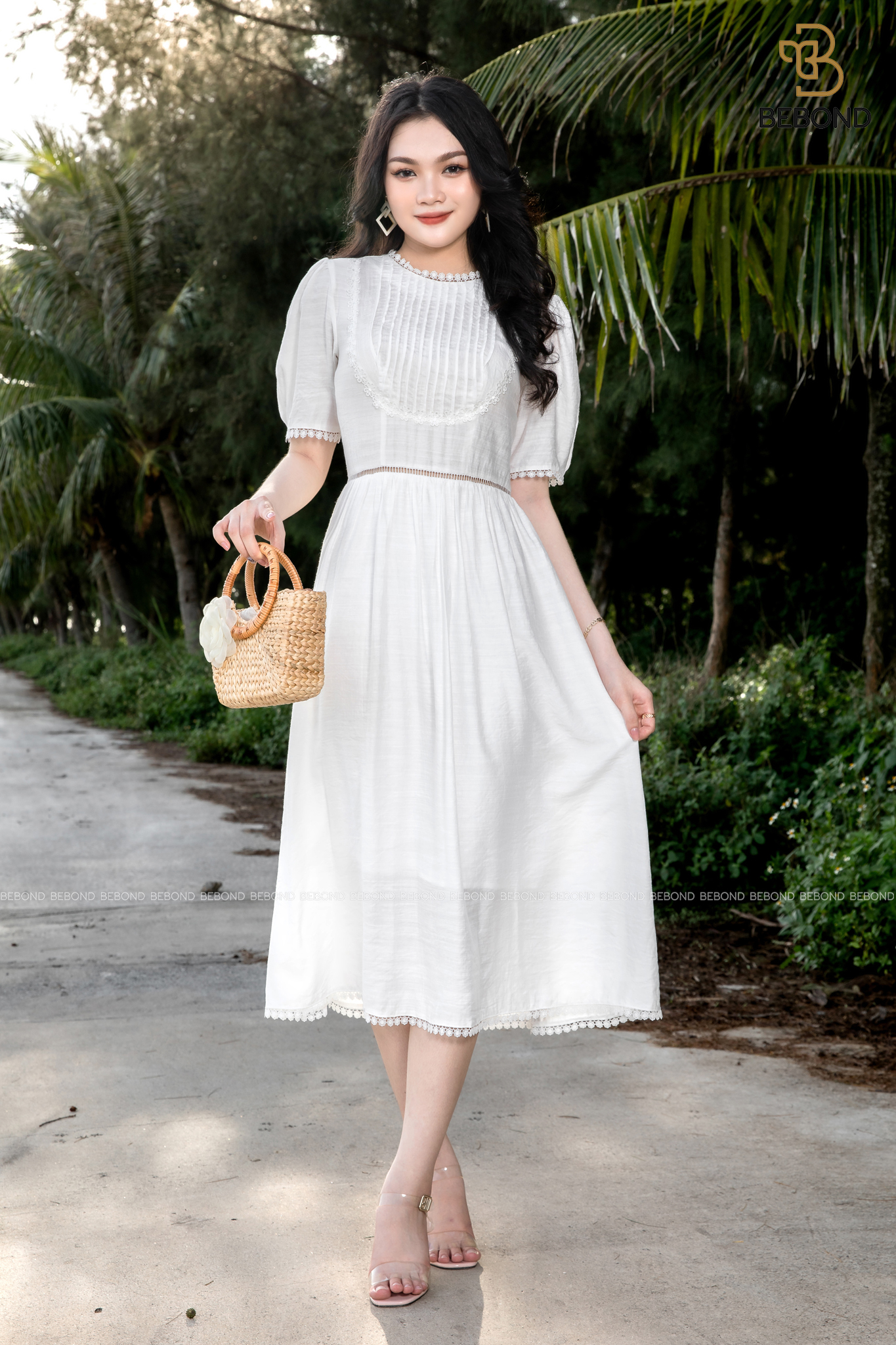 Đầm đũi trắng phối ren - Alice Dress_thumbnail_2