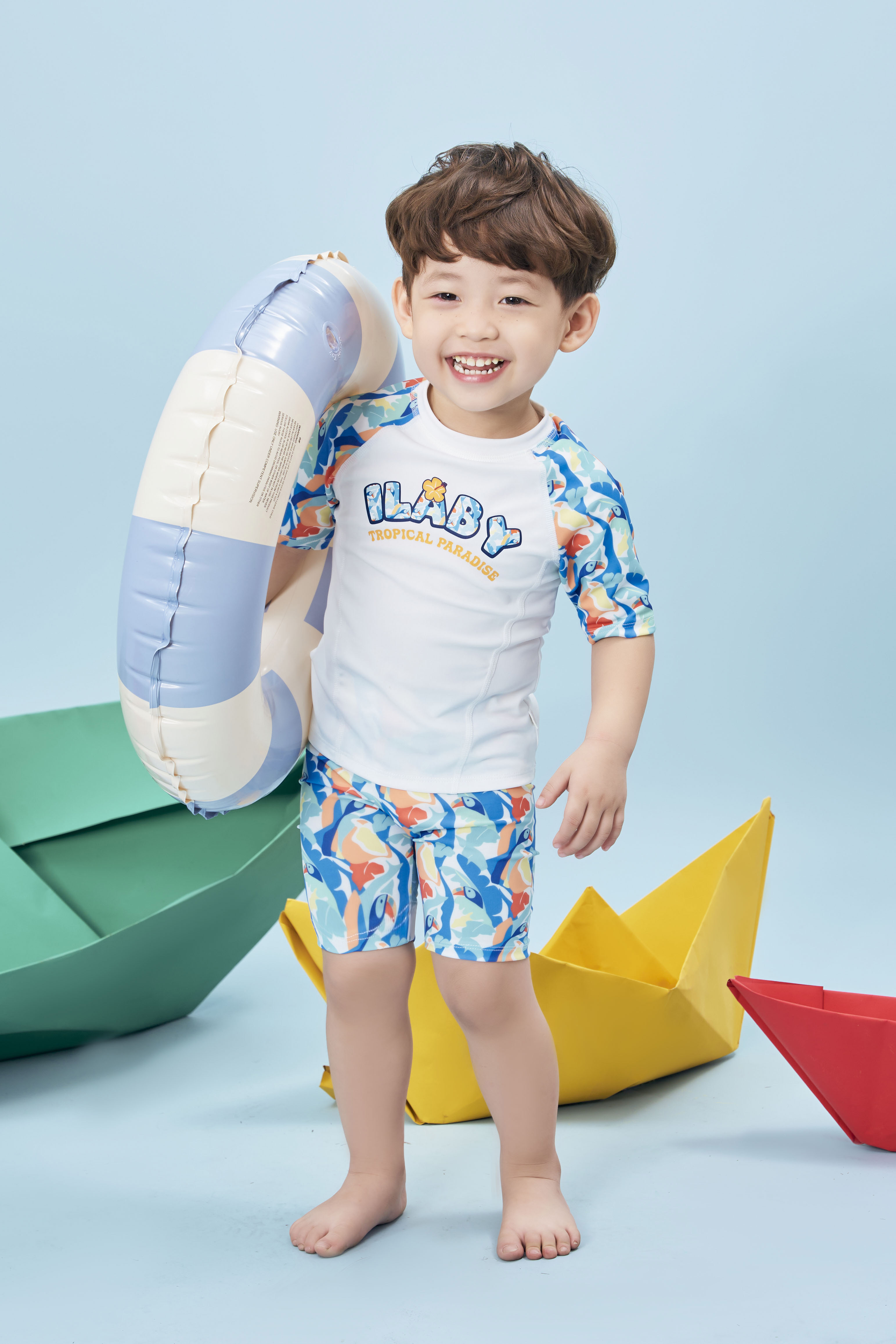 Bộ bơi áo rời quần họa tiết