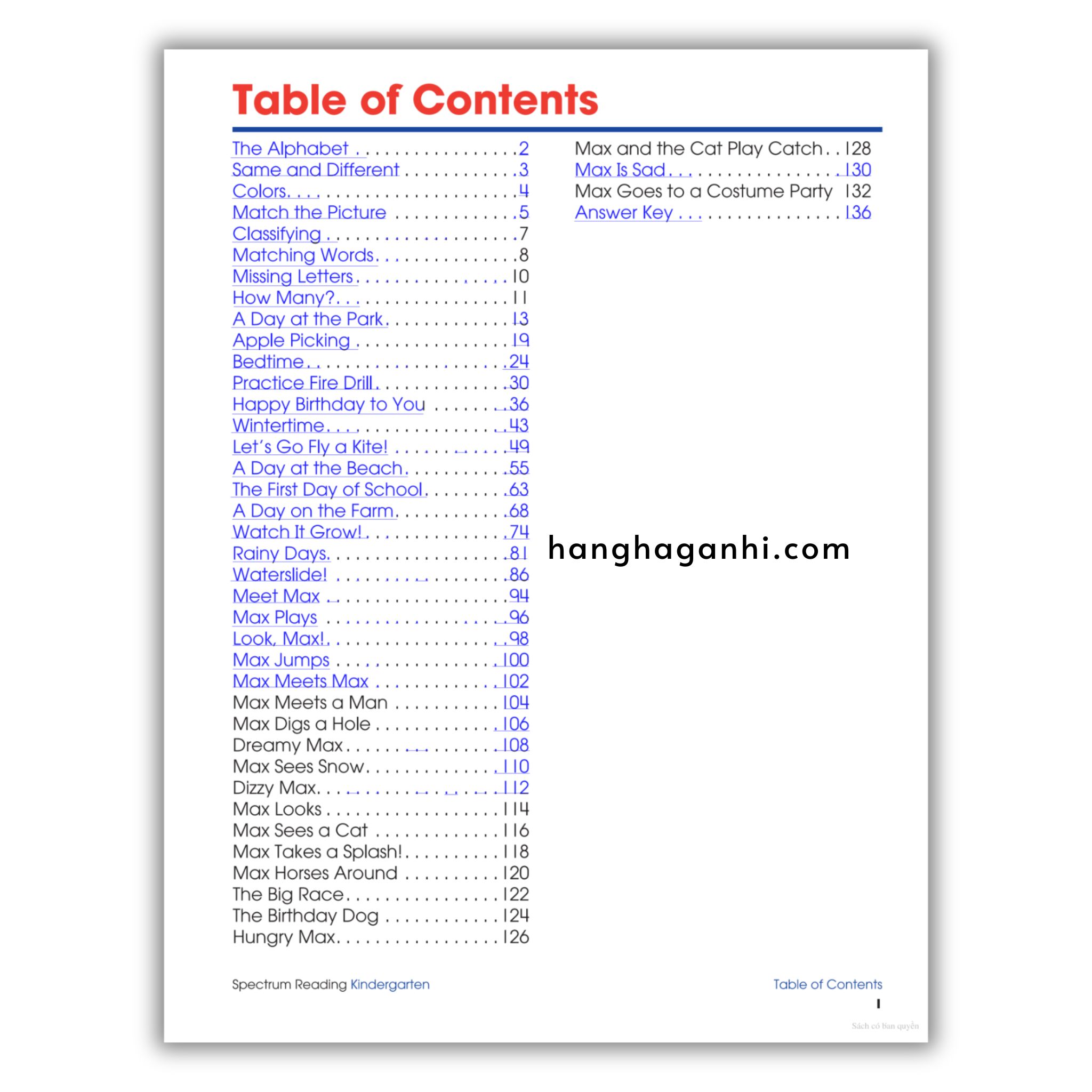 Sách Spectrum Reading Workbook Grade K_thumbnail_1