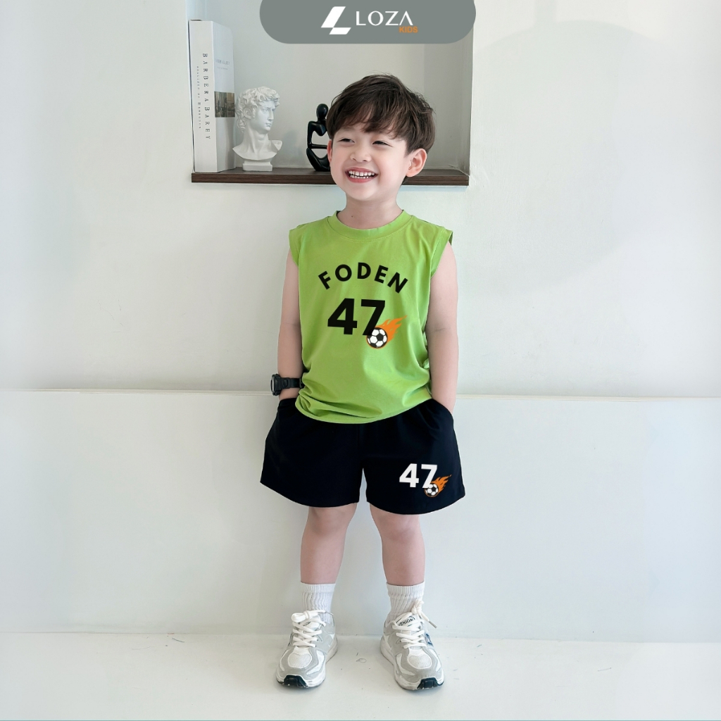 Bộ ba lỗ bé trai in số '47 FODEN' - Loza Kids BL376_thumbnail_0