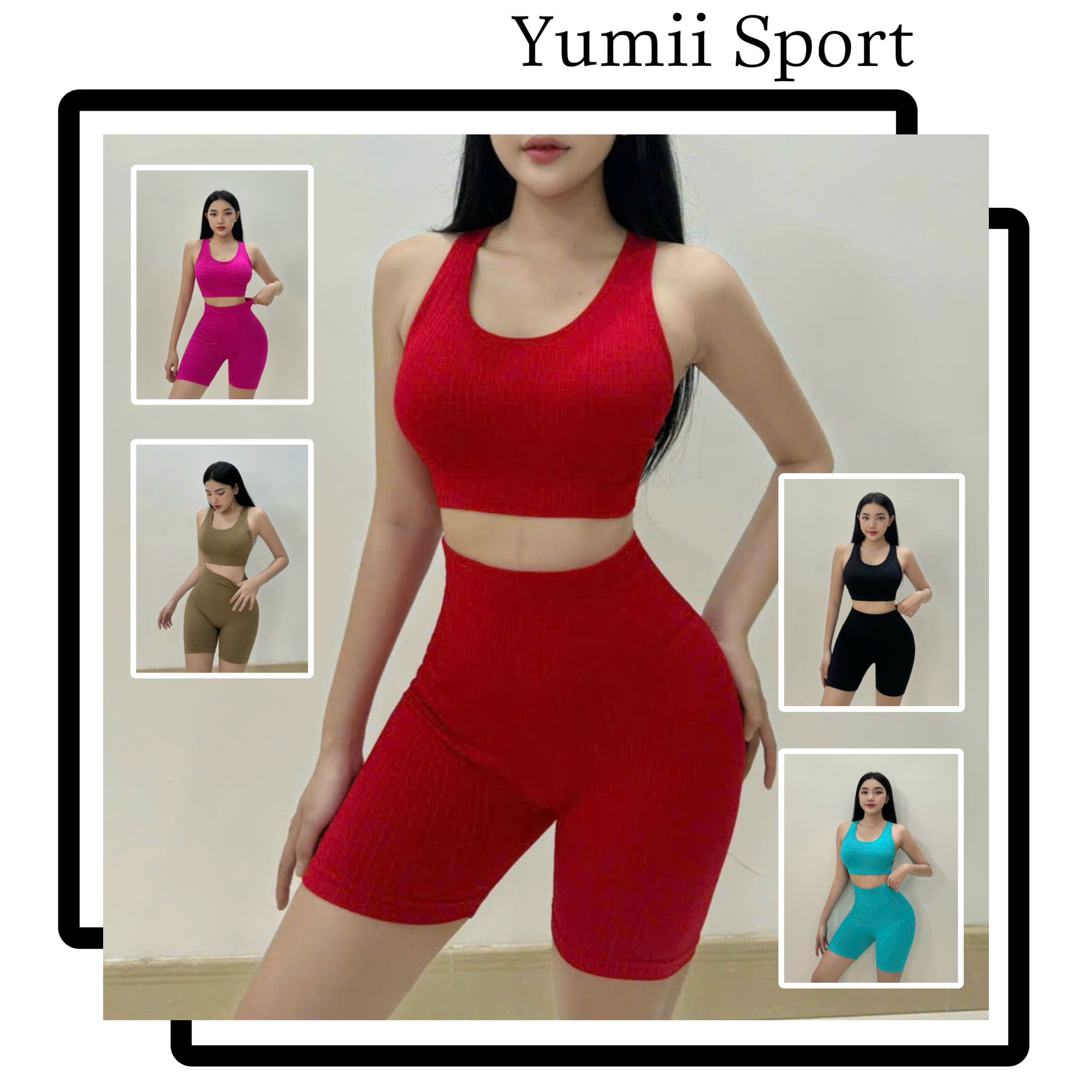 Set Đùi Thể Thao Mitao Dây Lưng Chéo