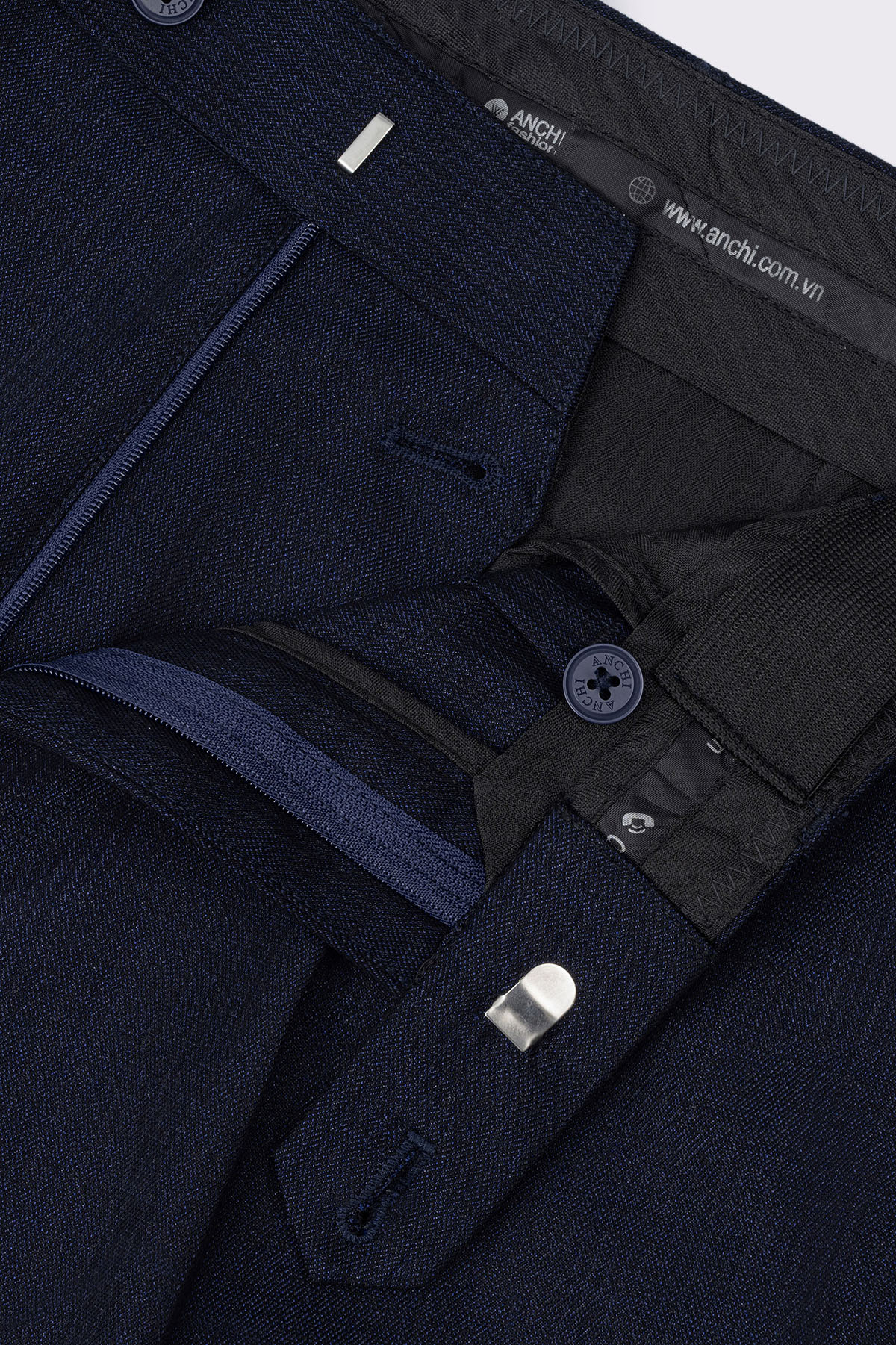Quần Âu 1 Li Cạp Chun Ẩn Nam Trung Niên ANCHI Chất Liệu Cotton Viscose Cao Cấp Màu Đen_thumbnail_30