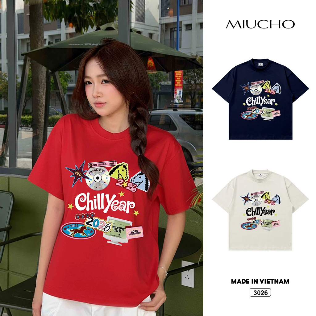 Áo thun Tết Bính Ngọ boxy Miucho 3026