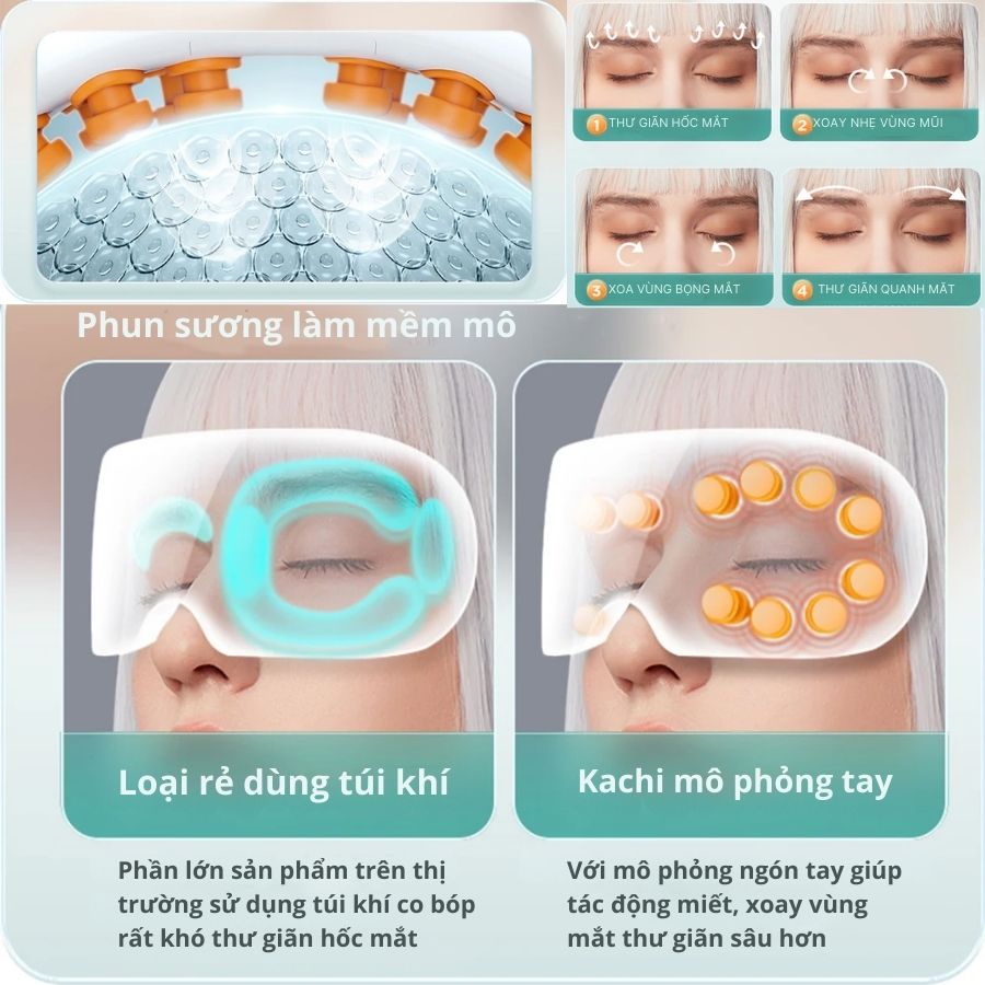 Máy massage mắt 16 đầu rung KACHI MK380 phun sương thư giãn_thumbnail_9