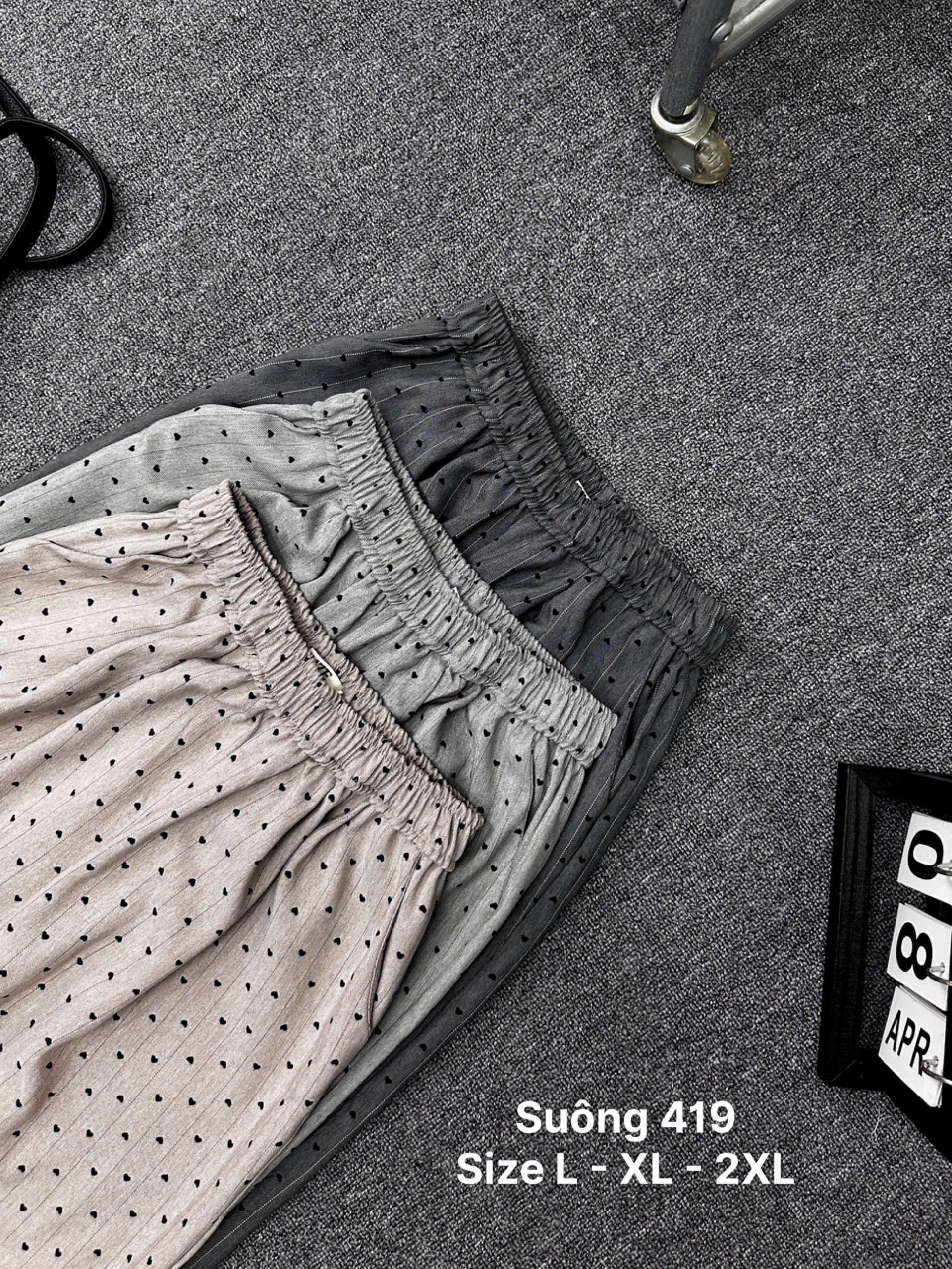 Quần suông sọc xương cá lưng thun bigsize QD419 dành cho nàng béo mập từ 55-90kg_thumbnail_8