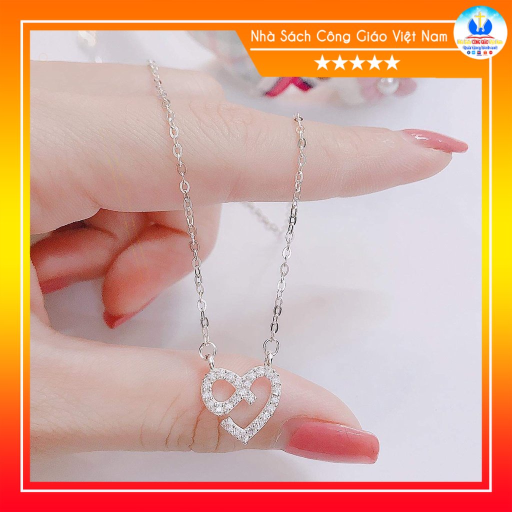 Dây chuyền bạc mặt trái tim N013 Quà tặng sinh nhật, bạn gái, bạn bè, người thân ý nghĩa