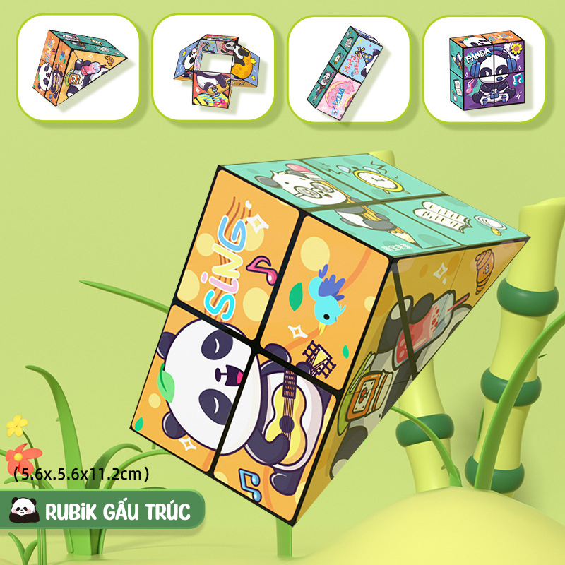 [RẺ VÔ ĐỊCH] Rubik 3D Ma Thuật Magic Cube Gấu Trúc Vô Cực, Rubik Hình Học Nhiều Hình Đẹp Mắt_thumbnail_6