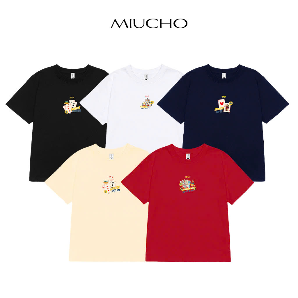 Áo baby tee TẾT LÀ cổ tròn chất vải cotton 4c thoáng mát Miucho BST in mix_thumbnail_2