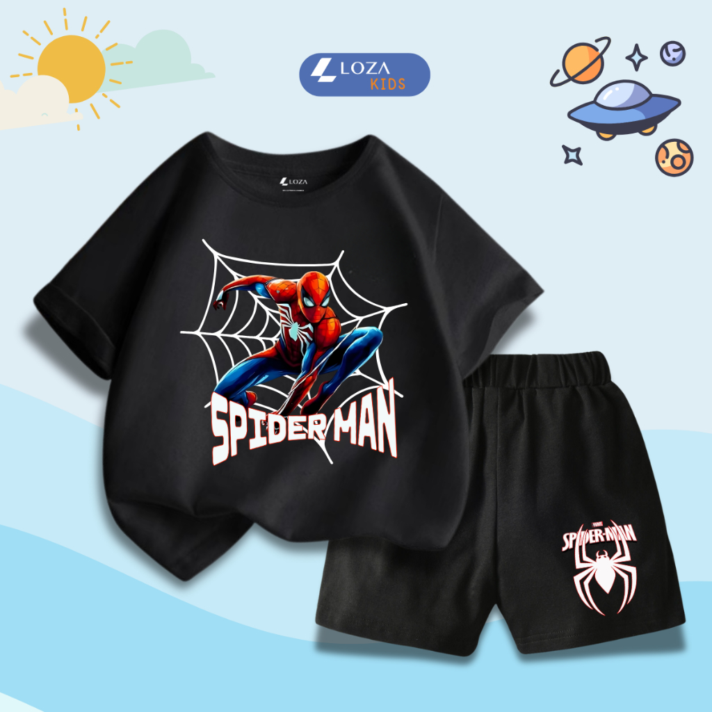 Bộ đồ bé trai in hình 'Mavel - Spiderman' - Loza Kids SB335_thumbnail_7