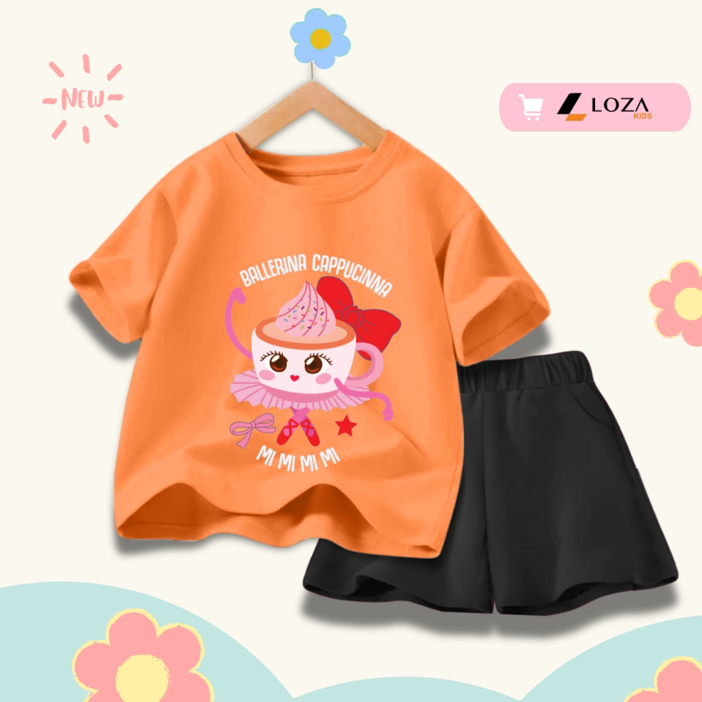 Bộ đồ bé gái in hình 'Ballerina Cappucinna' - Loza Kids SB412_thumbnail_5