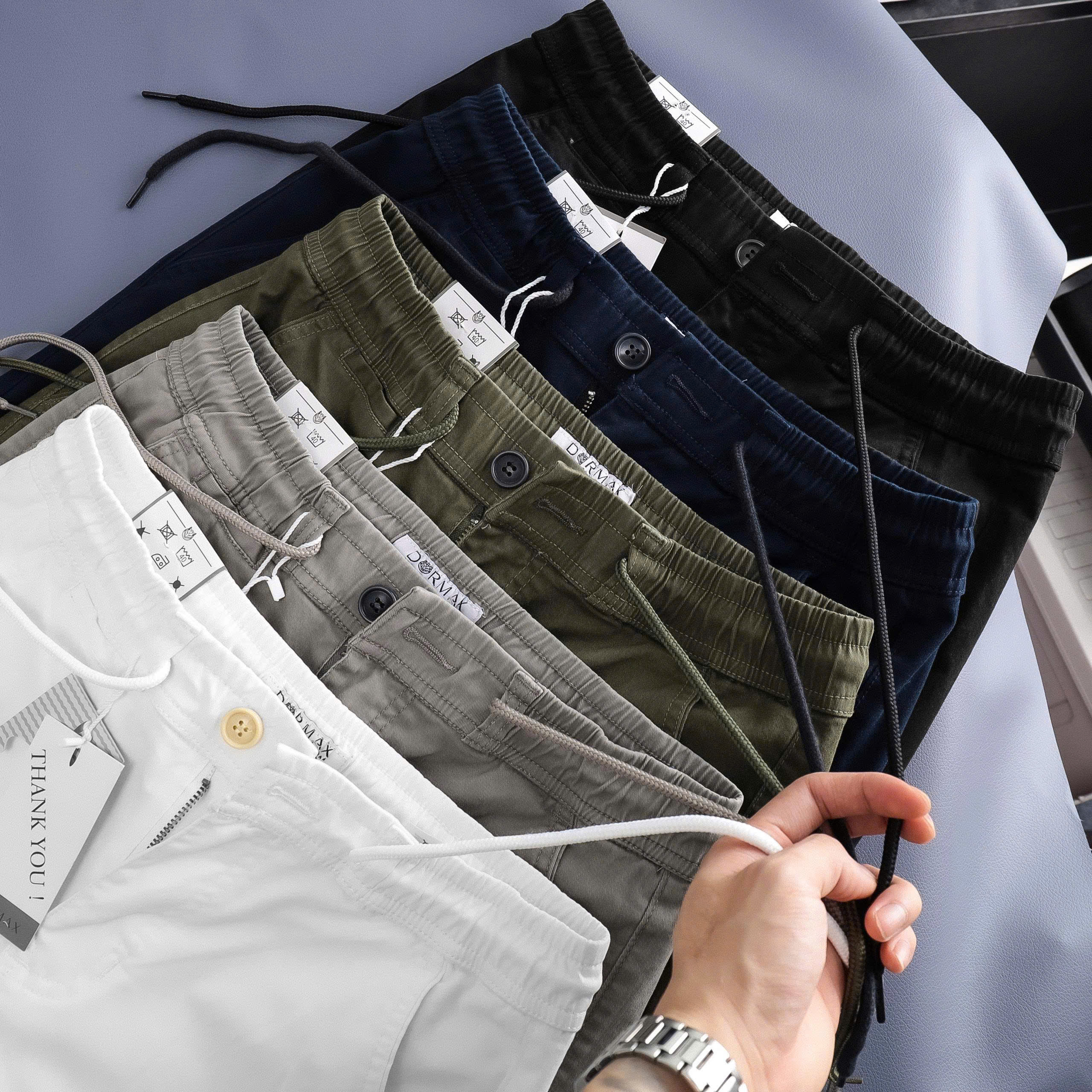 Quần short lưng thun 5M nam ( ĐEN )_thumbnail_8