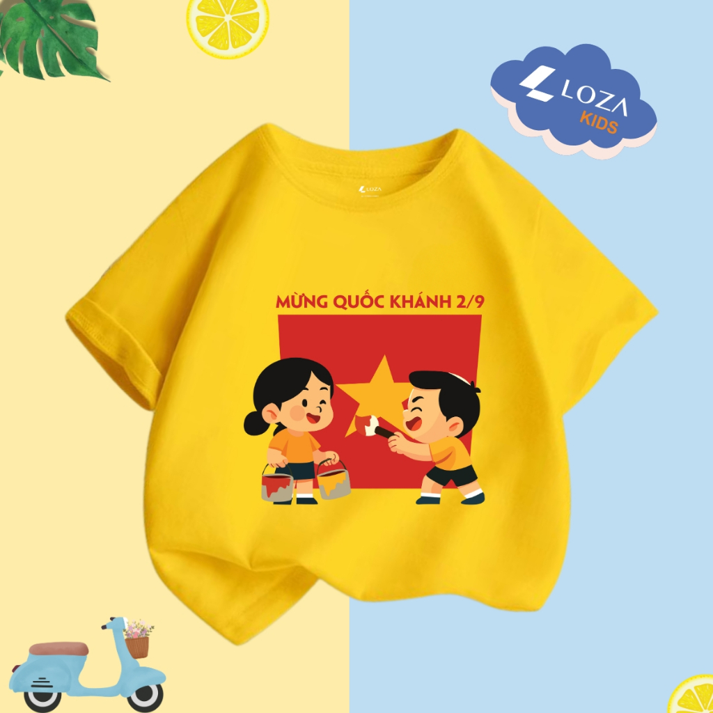 Áo phông cho bé in hình 