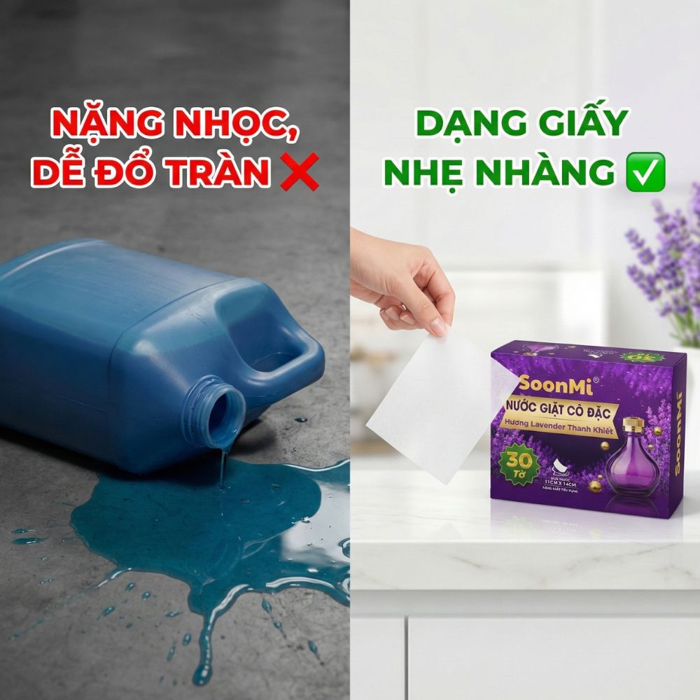 Nước Giặt Cô Đặc SoonMi Hương Lavender lưu hương lâu nhỏ gọn bỏ vali du lịch, khử mùi xe hơi, thơm tủ áo_thumbnail_15